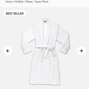 Brooklinen Soft White Terry Bathrobe